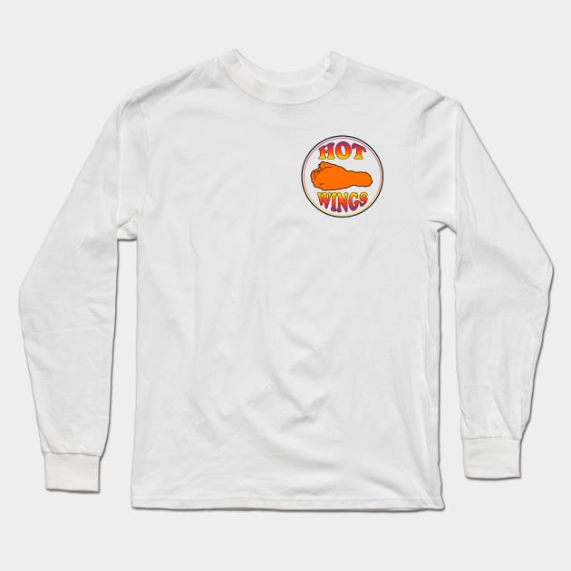 Hot Wings Team Drums Long Sleeve T-Shirt by Erika Lei A.M.